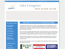 Tablet Screenshot of lakelivingstonrealestate.com